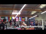 mexican russian gradovich working out with marco contreras in oxnard EsNews Boxing
