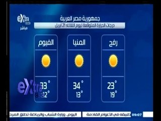 #غرفة_الأخبار | تعرف على درجات الحرارة المتوقعة ليوم 21 إبريل 2015