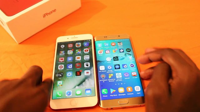 IPHONE 7 RED PLUS VS Samsung Galaxy S6 Edge Plus REVIEW + 32GB 128GB APPLE (1)