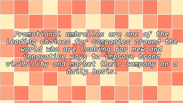 Factors to Consider When Buying Promotional Umbrellas