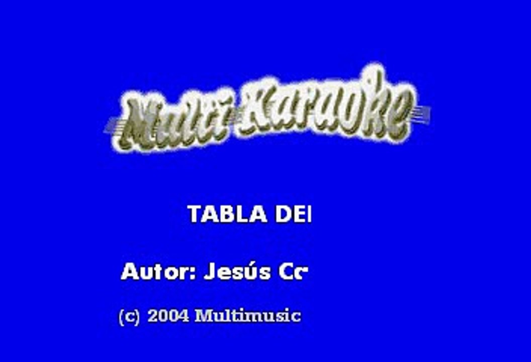 Tabla Del 6 (Karaoke)