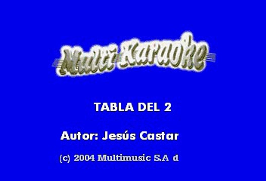 Tabla Del 2 (Karaoke)