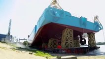 The craziest ships launched. Most Insanely Satisfying Ship Launching Ever Recorded