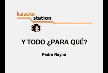 Intocable - Y todo para que (Karaoke)