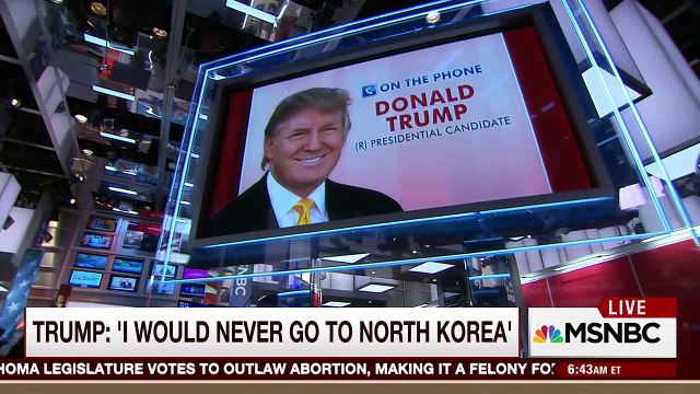 MSNBC: Joe Scarborough and Mika Brzezinski Interview Donald Trump - May 20, 2016