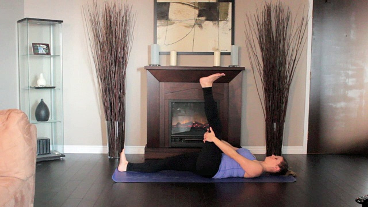 Yoga tutorial Part 3 hamstring-stretch-Left  Practise and Keep Fit and Healthy