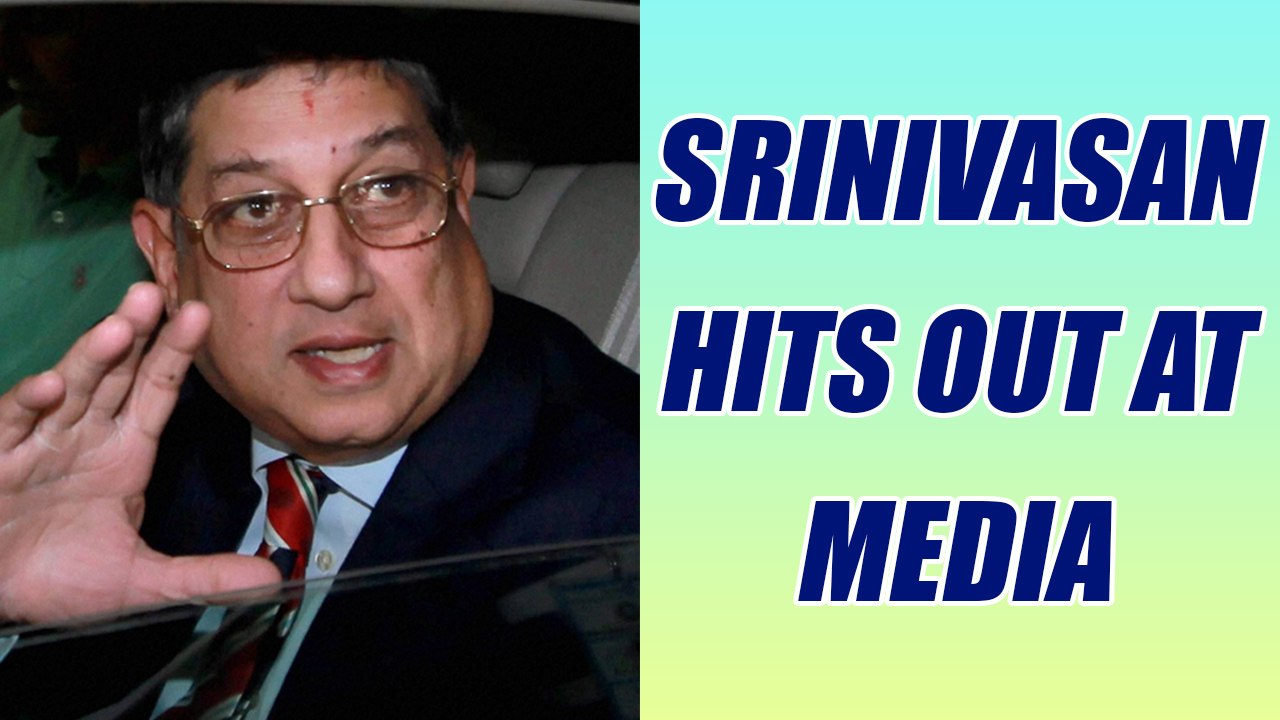 Former BCCI President N Srinivasan slams media for quizzing his presence at SGM | Oneindia News