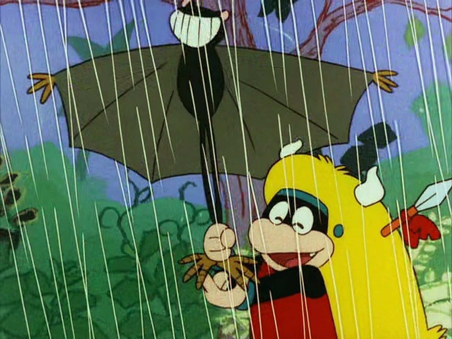 ジャングル黒べえ 1973 第17回 たかねちゃんとアイアイがさの巻 さかさま魚つりの巻 Video Dailymotion