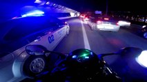 HIGH SPEED POLICE CHASES - POLICE vs. BIKERS