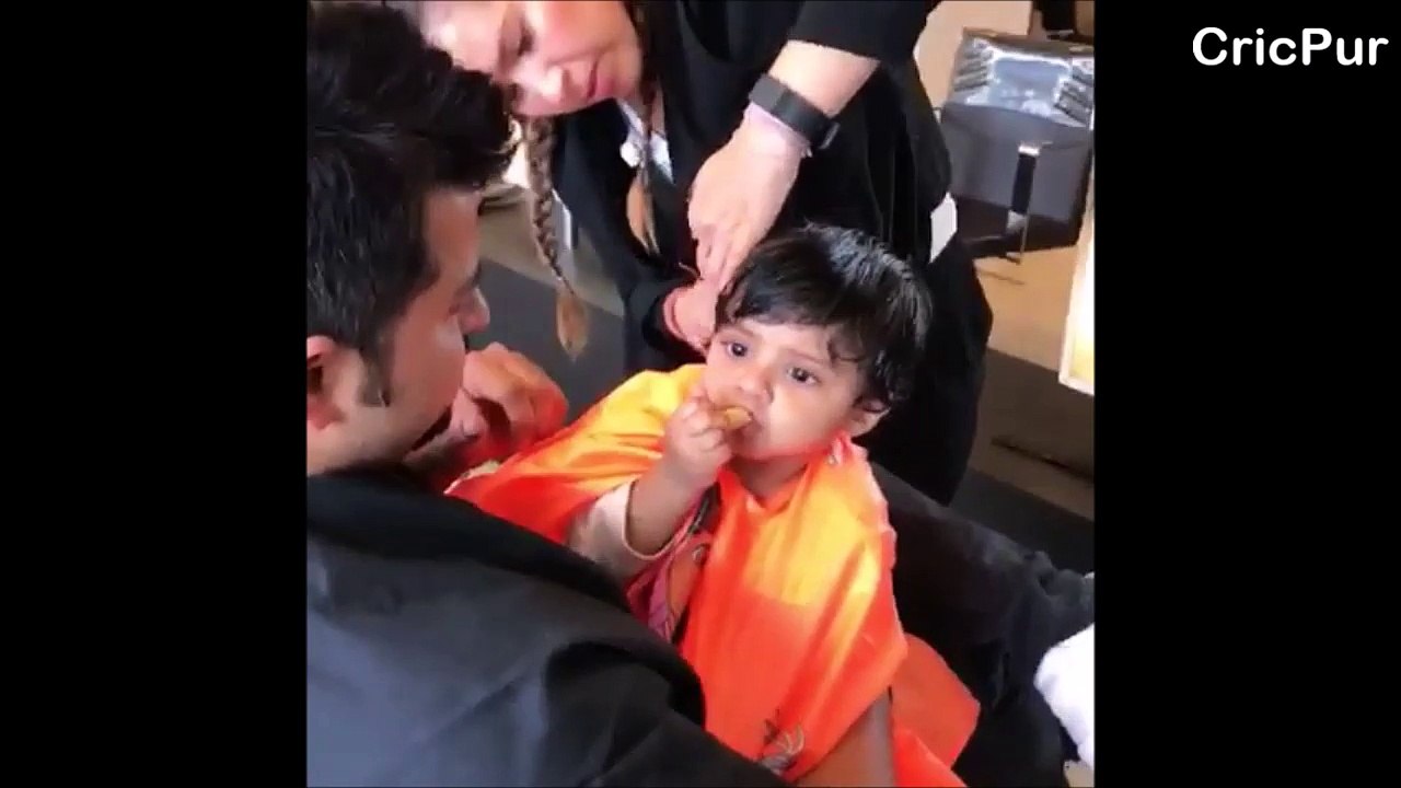 SURESH RAINA having a HAIRSTYING of his cute daughter GRACIA RAINA | Priyanka Chaudhary | Cricpur