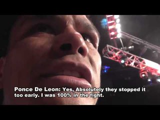 Ponce De Leon Talks Juan Ma KO