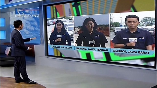 Kondisi Lalu Lintas di Gerbang Tol Cikarang Utama