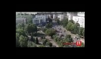 Ukrayna’da bomba yüklü aracın patlama anı kamerada