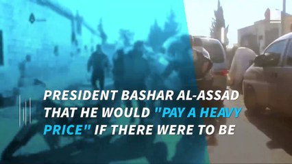 US warns Syria of 'heavy price' amid chemical attack concerns