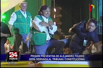 Alejandro Toledo: prisión preventiva será derivada a Tribunal Constitucional