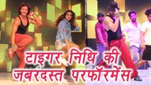 Munna Michael Tiger Shroff and Nidhi set stage on fire; Watch Video | Filmibeat