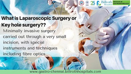 Key Hole Surgery In Chennai - Best Gastrosurgeon In Tamil Nadu