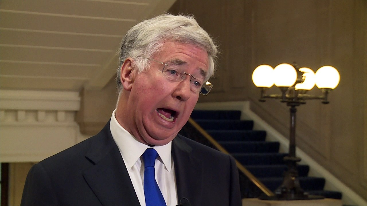 Michael Fallon supports US strike over 'Syria attack plan'