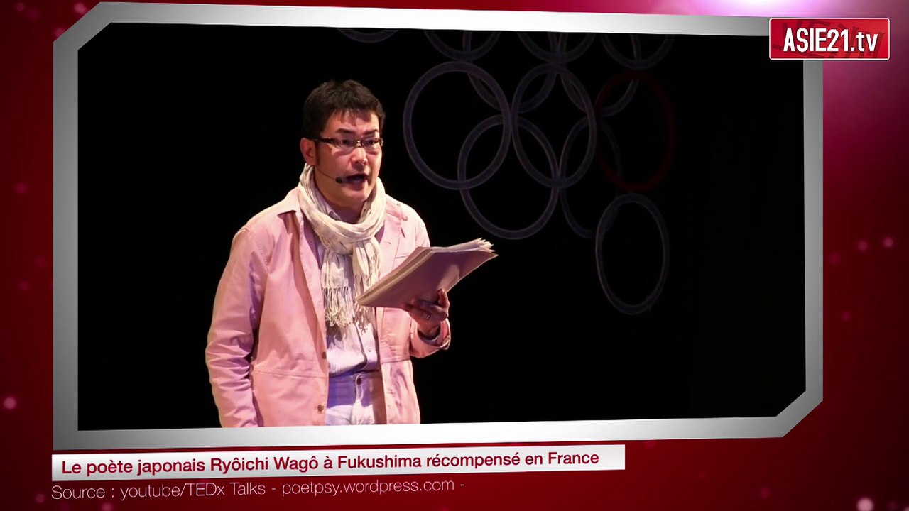 Le poète japonais Ryôichi Wagô à Fukushima récompensé en France