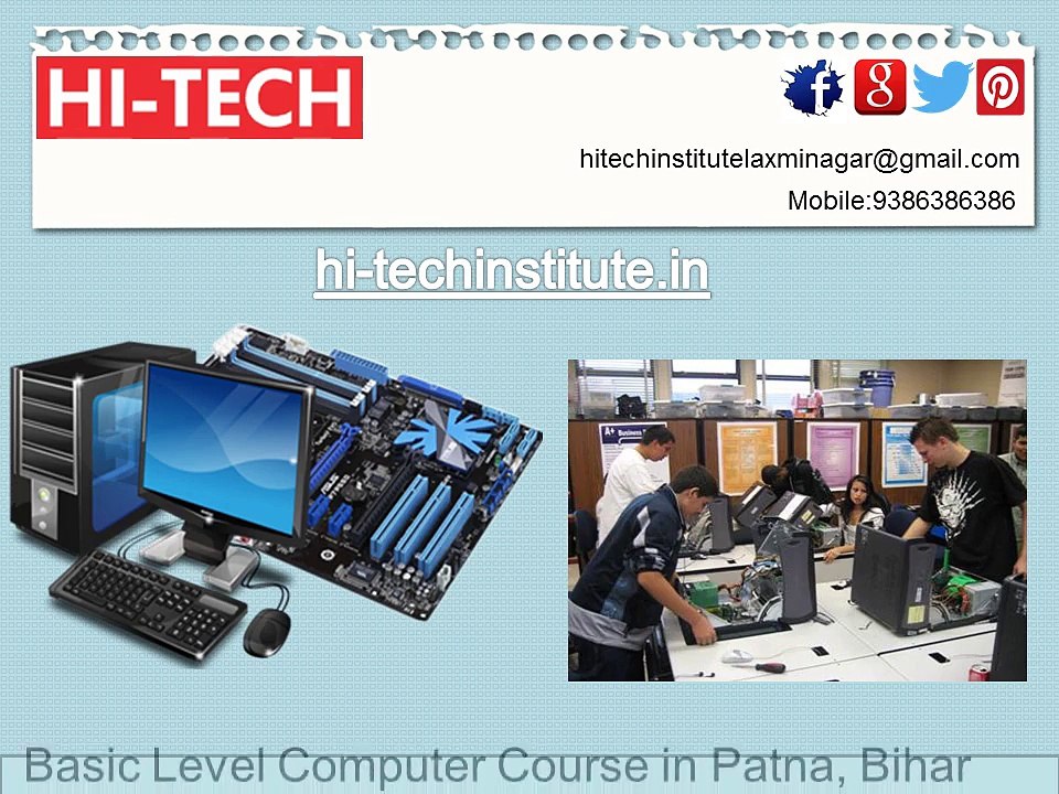 Computer Repairing Course in Patna Bihar