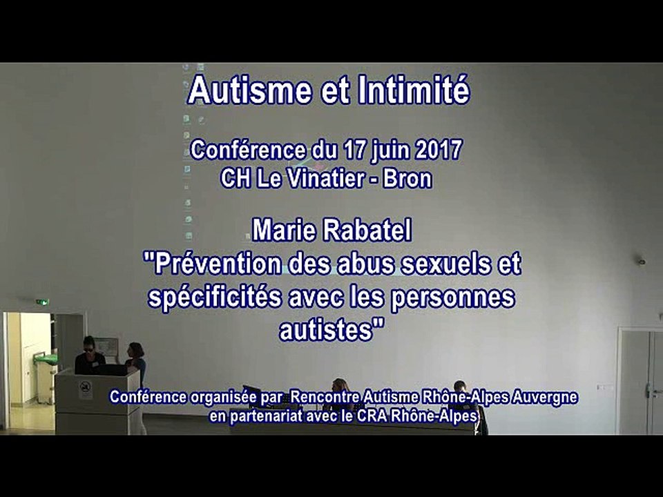 "Prévention des abus sexuels et spécificités avec les personnes autistes" : Marie Rabatel