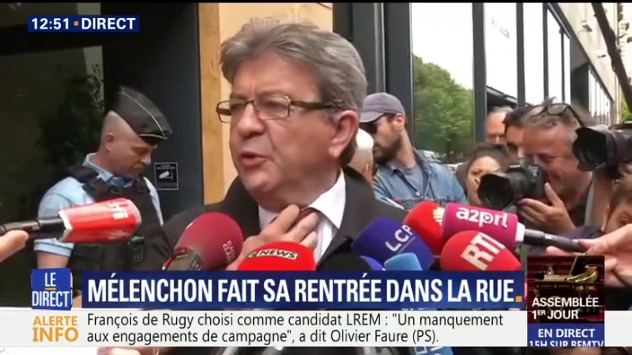 "Nous entrons dans un régime de coups de force politiques", dénonce Jean-Luc Mélenchon
