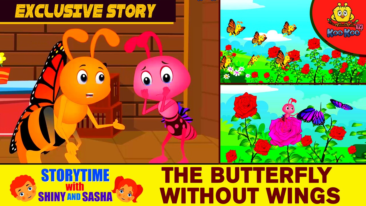 EXCLUSIVE Kids Story| The Butterfly Without Wings | Story with Moral Lesson| Animated English Storie