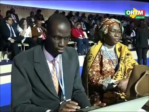 Extrait JT ORTM du 01 12 2015 COP 21 discours IBK