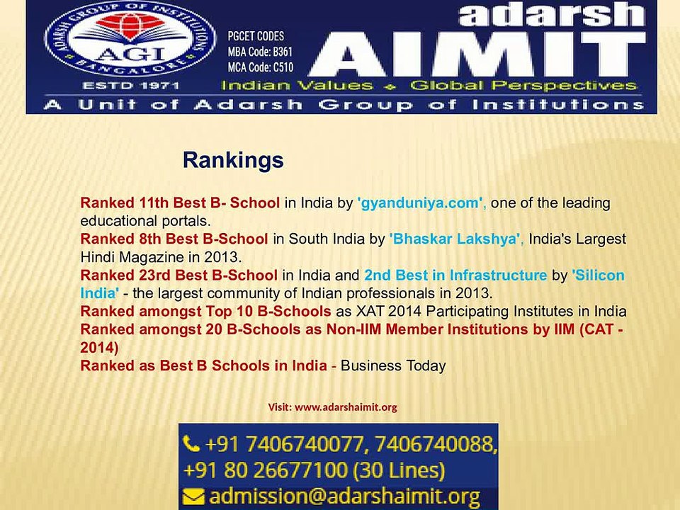 MBA Admissions in Bangalore