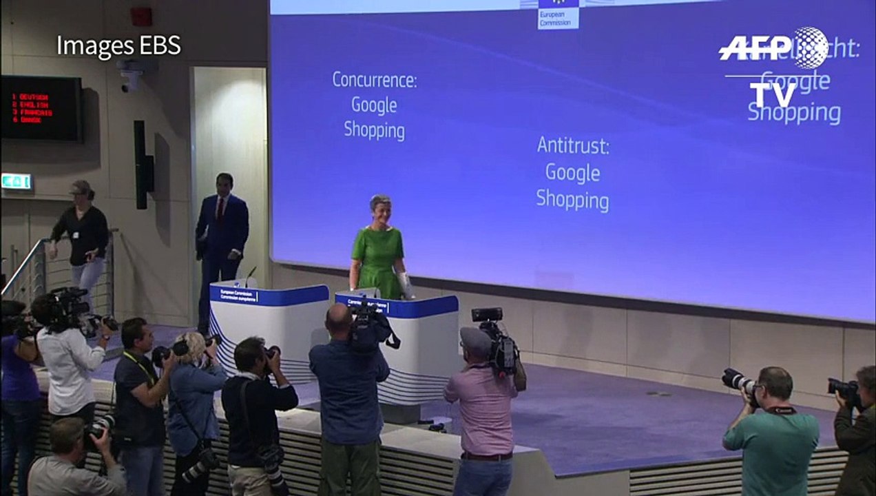 Amende record de 2,42 milliards d'euros pour Google à Bruxelles