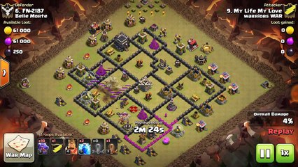 Clash of Clans Drag Attack Strategy #1