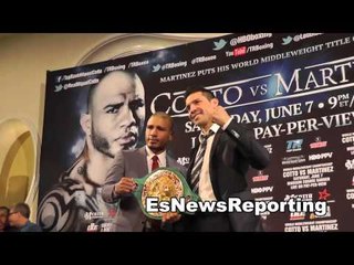 miguel cotto vs sergio martinez faceoff EsNews Boxing