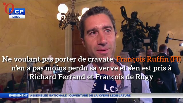 Sans cravate, François Ruffin taille un costard à François de Rugy