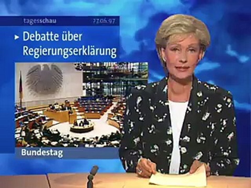 Tagesschau | 27. Juni 1997 20:00 Uhr (mit Dagmar Berghoff) | Das Erste