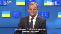 Donald Tusk évoque un Brexit inversé et cite John Lennon