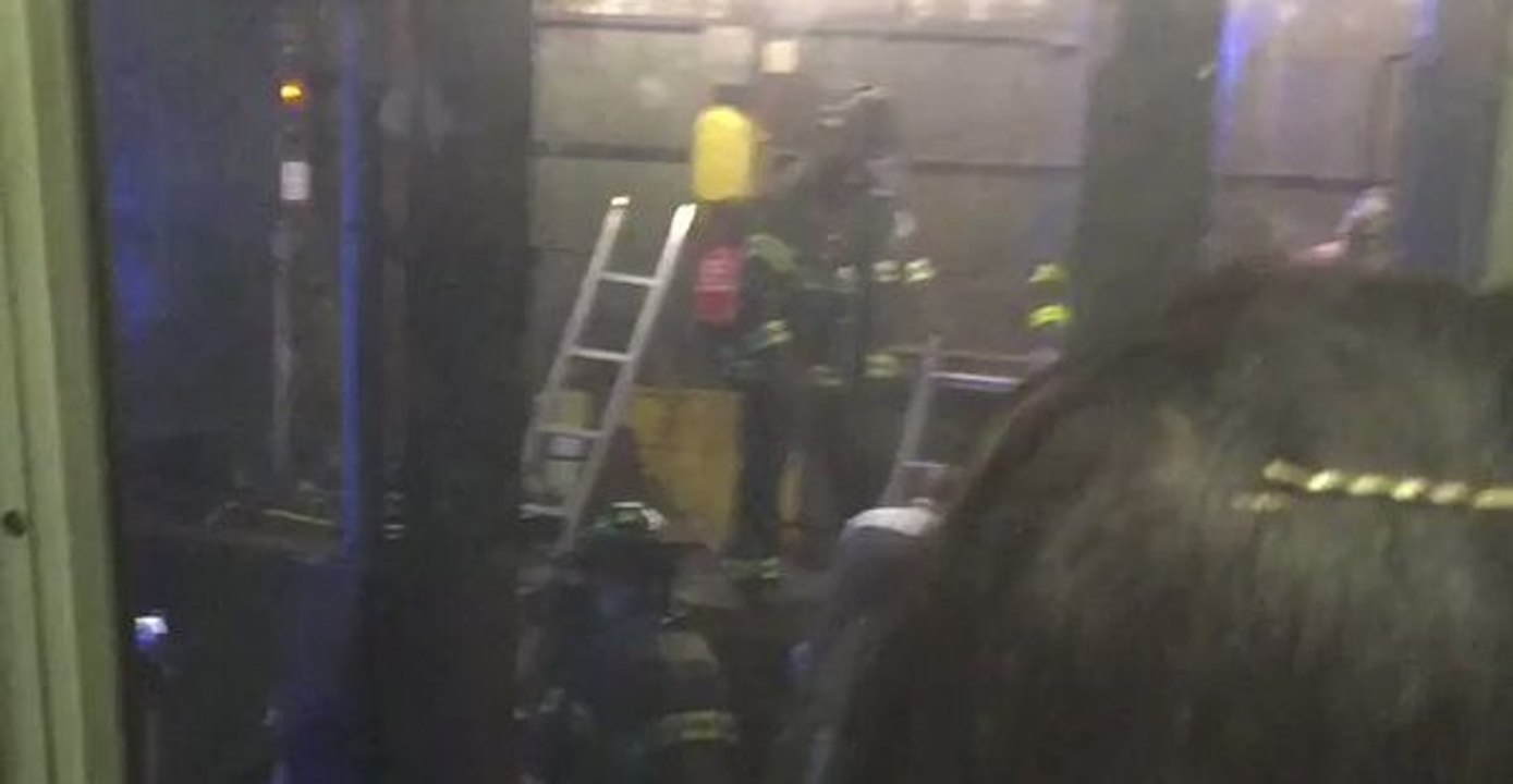 Firefighters Evacuate Trapped Subway Passengers