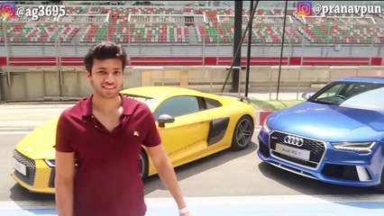 Lucky guy drives Audi R8 with Virat kohli in Delhi