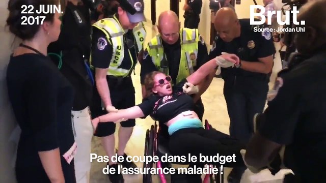 Aux Etats-Unis, les handicapés manifestent contre les coupes budgétaires