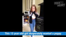 Girl's Heart Melts Over Surprise Puppy Video 2016 - Daily Heart Beat