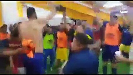 Arenga de Sanguinetti a sus jugadores después de ganar a BSC