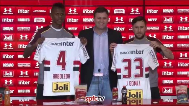 São Paulo apresenta dupla gringa e Arboleda herda camisa de Lucão