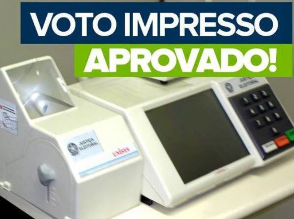 Câmara aprova voto impresso