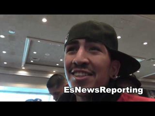 leo sana cruz arriving to the mgm for weigh in EsNews Boxing