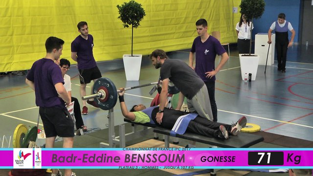 HALTEROPHILIE HANDISPORT -CHAMPIONNAT DE FRANCE IPC 2017 PLATEAU 5