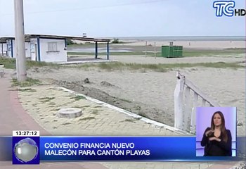 Convenio financia nuevo malecón para cantón Playas