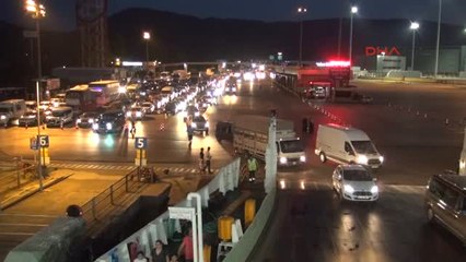 Silivri'de Bayram Dönüşü Trafiği