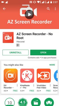 AZ Screen Recorder Best Android Software