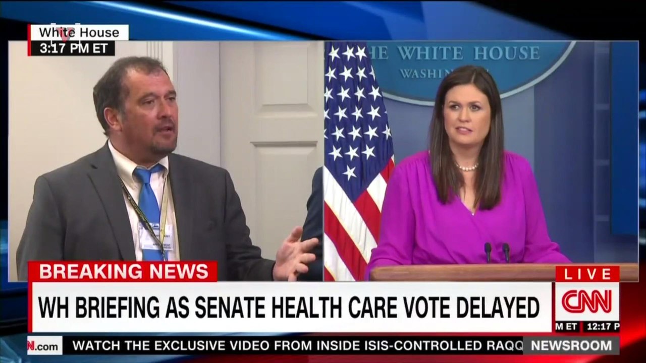 White House Reporter Yells At White House Spoke...