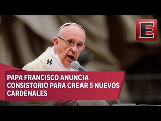 Papa Francisco designa a cinco nuevos cardenales