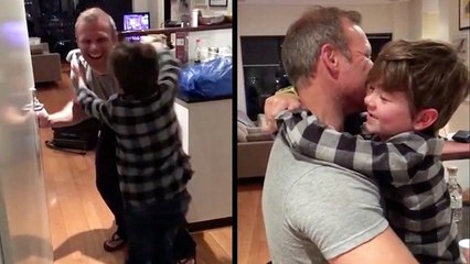 Deployed Dad Sneaks Home Early